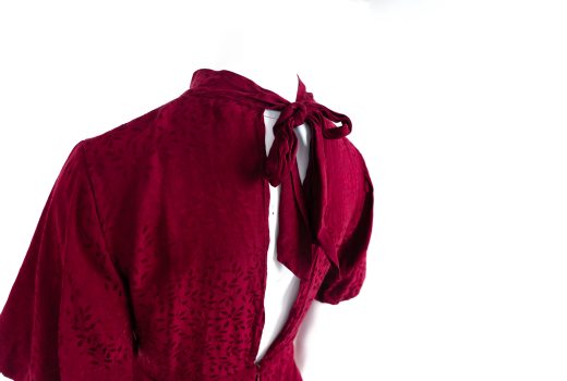 Topshop Burgundy Open Dress 3